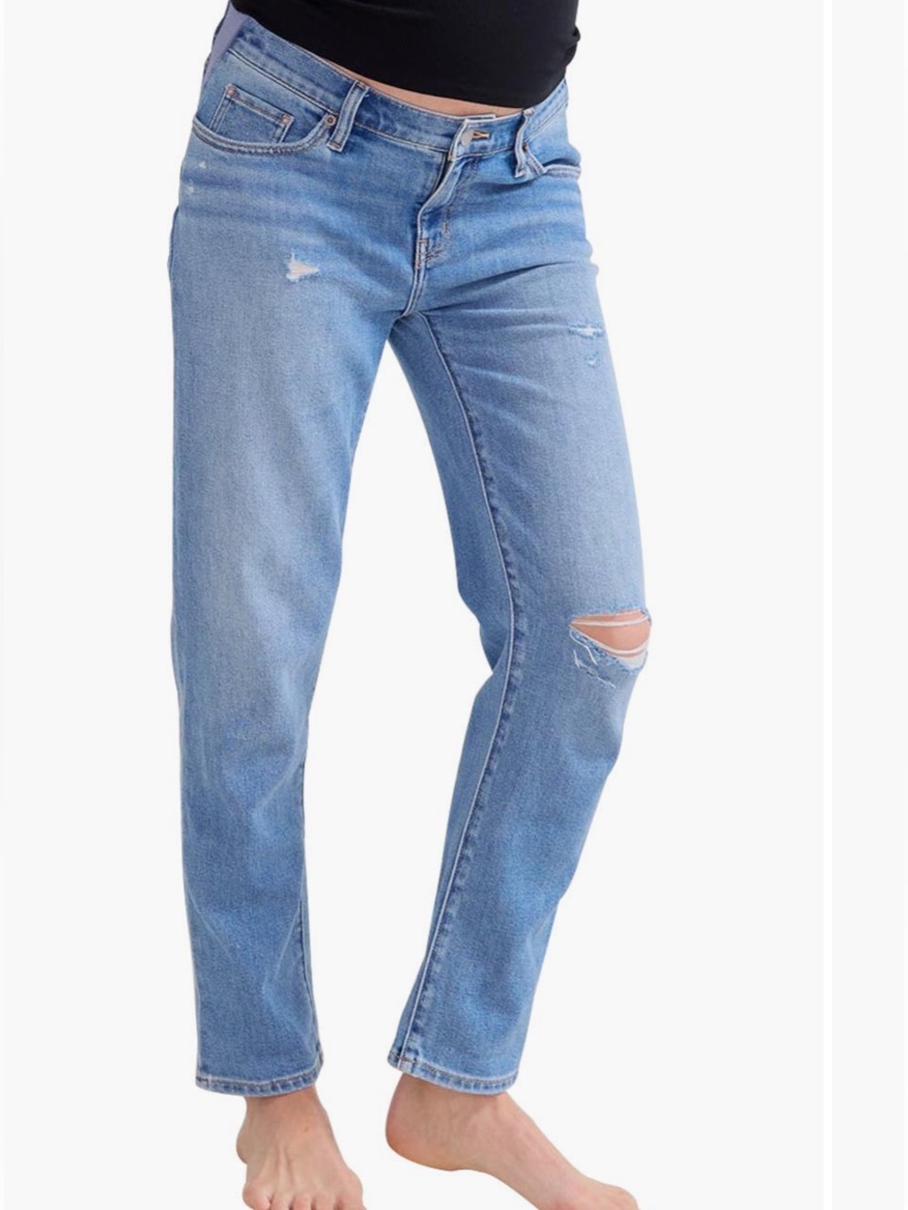 Hatch Strong Like A Mama Distressed Jeans Size 27